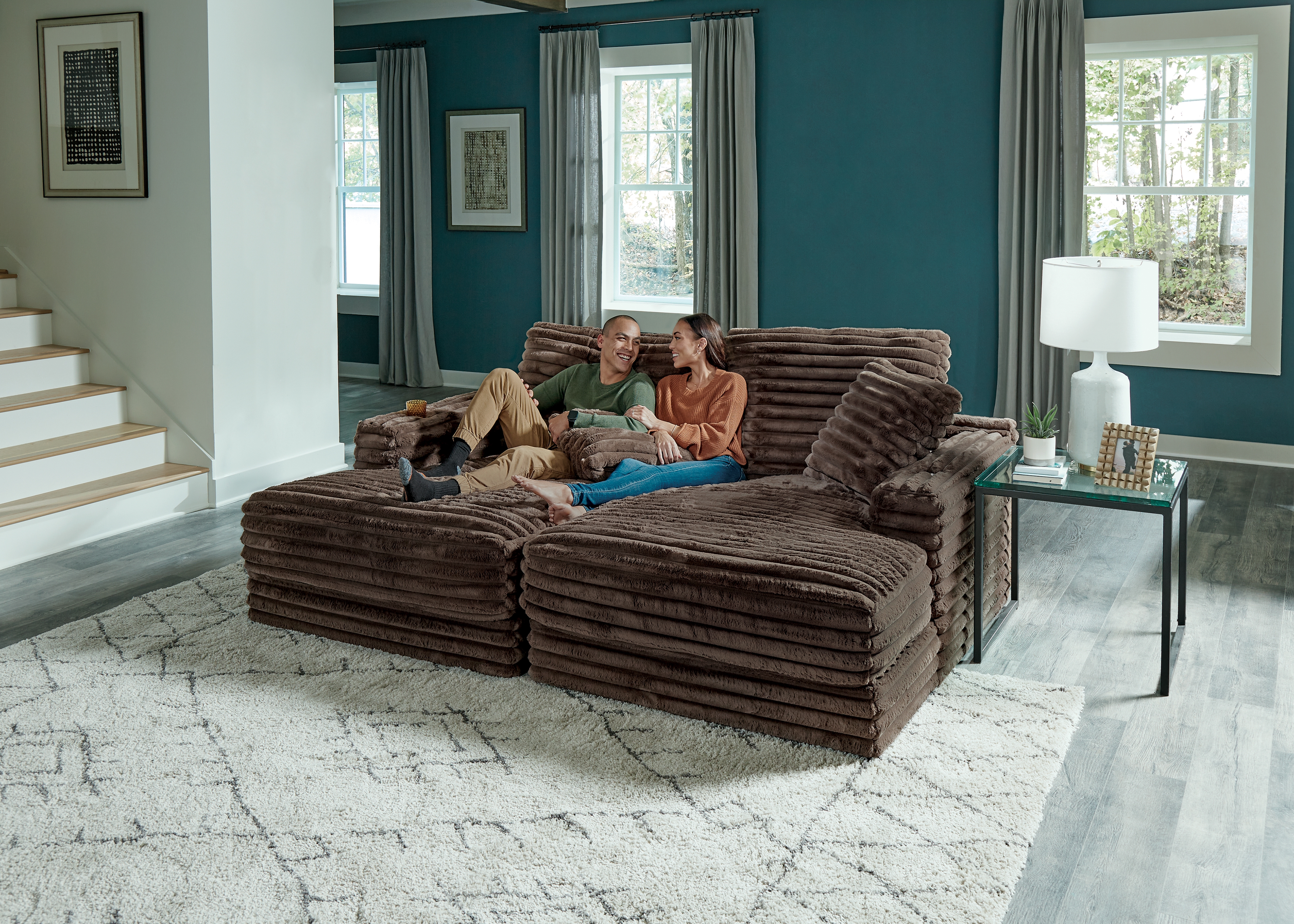(image for) 3045 Chocolate Double Lounge Chaise