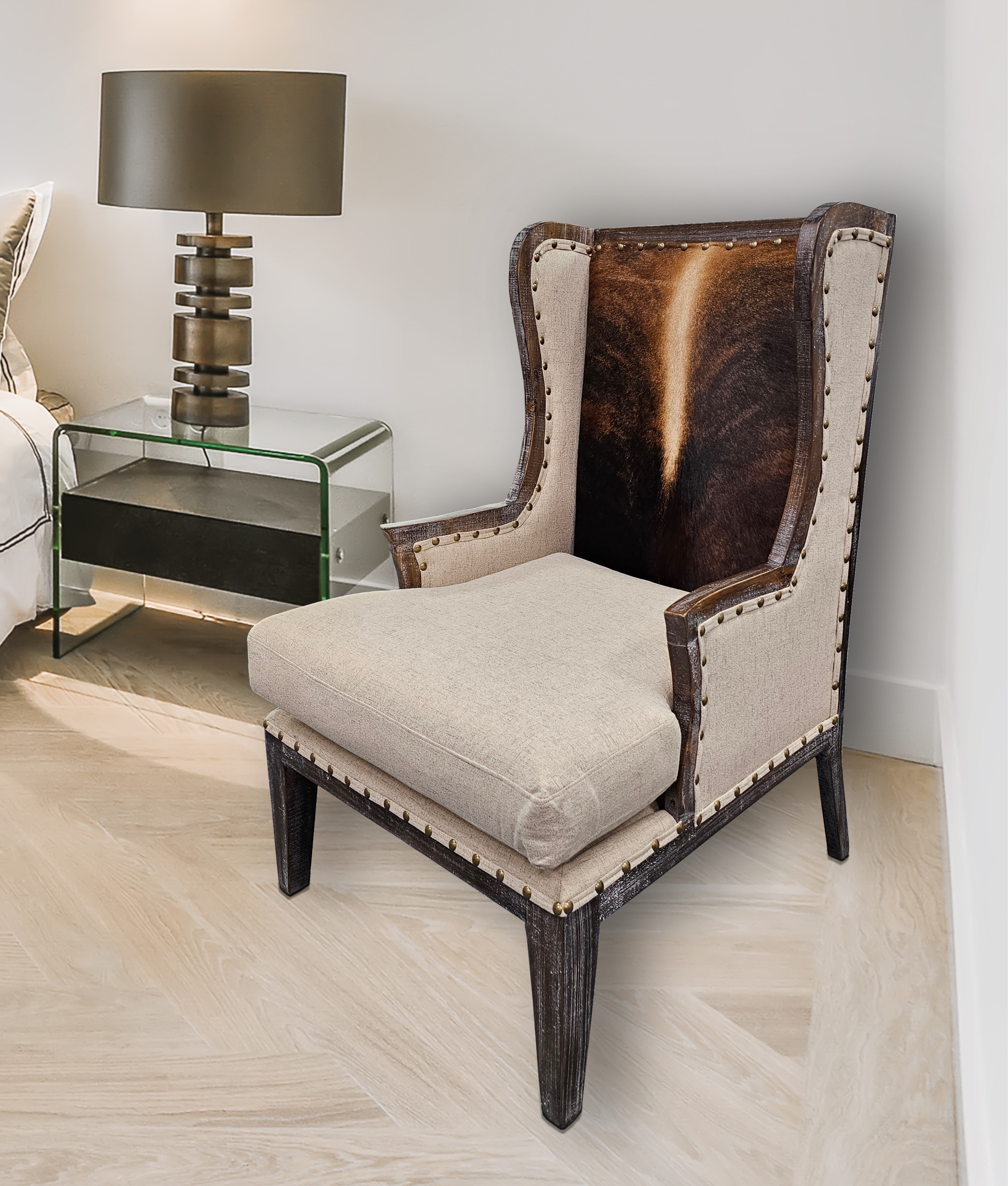 (image for) Cowhide Accent Chair